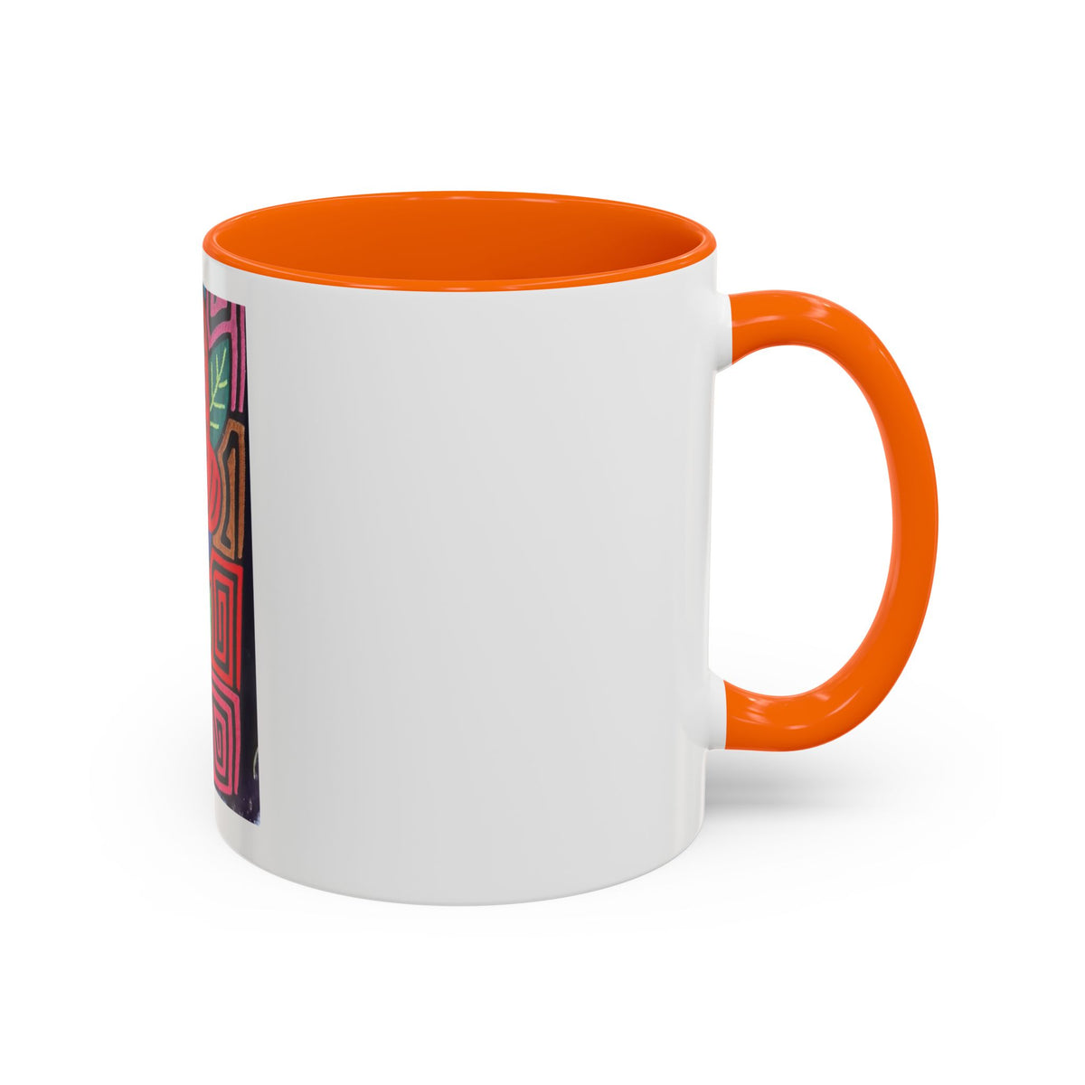 Tropical Parrot Accent Coffee Mug — Colorful Floral Bird Art (11/15oz)