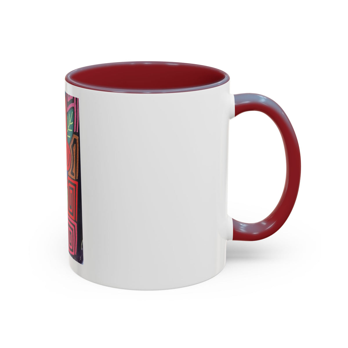 Tropical Parrot Accent Coffee Mug — Colorful Floral Bird Art (11/15oz)
