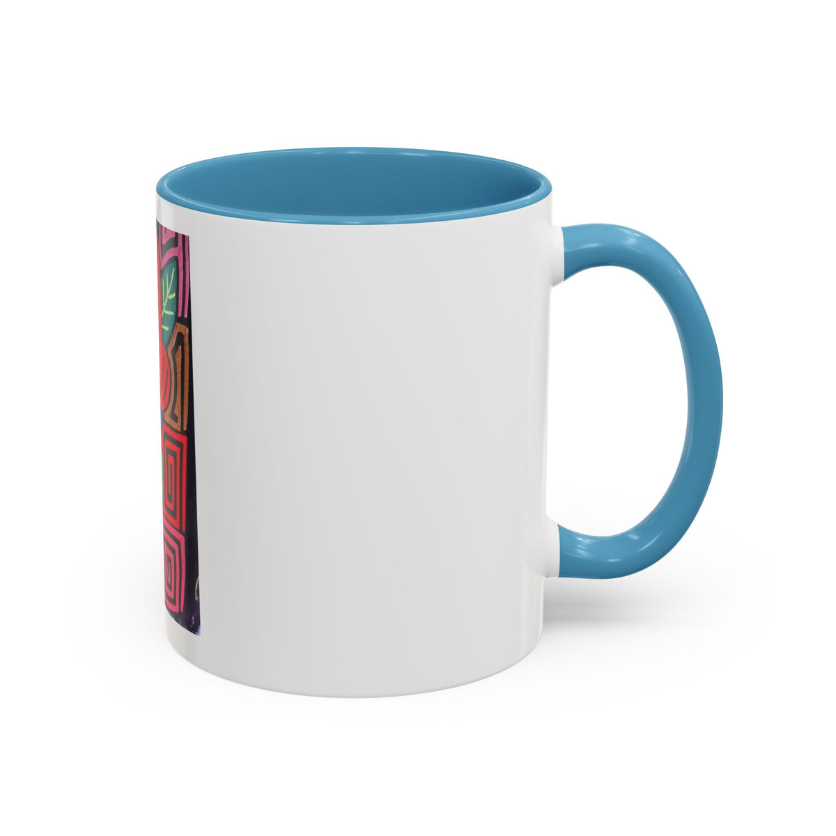 Tropical Parrot Accent Coffee Mug — Colorful Floral Bird Art (11/15oz)
