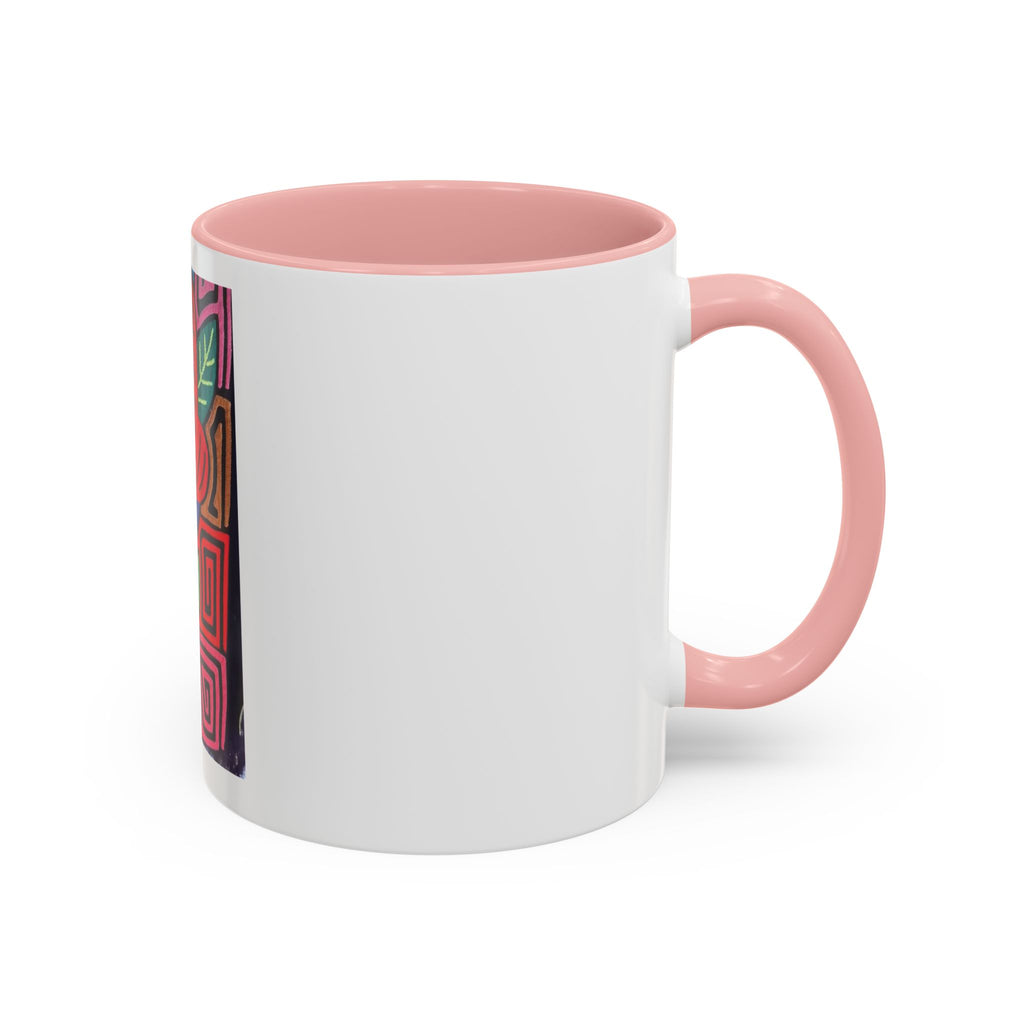 Tropical Parrot Accent Coffee Mug — Colorful Floral Bird Art (11/15oz)