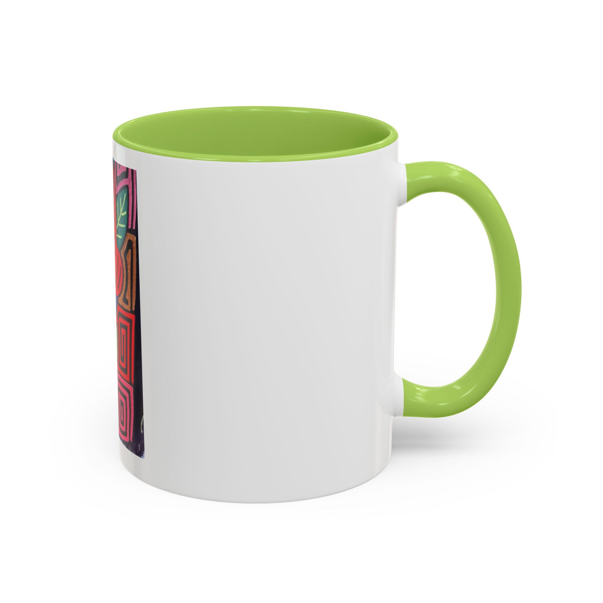 Tropical Parrot Accent Coffee Mug — Colorful Floral Bird Art (11/15oz)