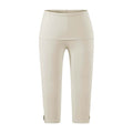 Women's Shorts Stretchy Slim Fit Capri Leggings with Side Slit Casual Bum Lifter Workout Pants