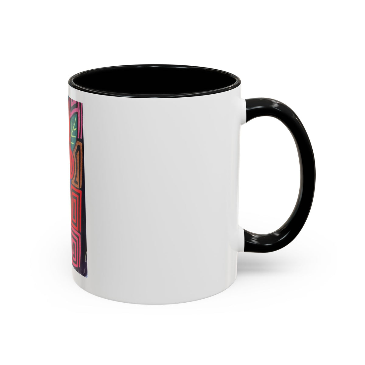 Tropical Parrot Accent Coffee Mug — Colorful Floral Bird Art (11/15oz)