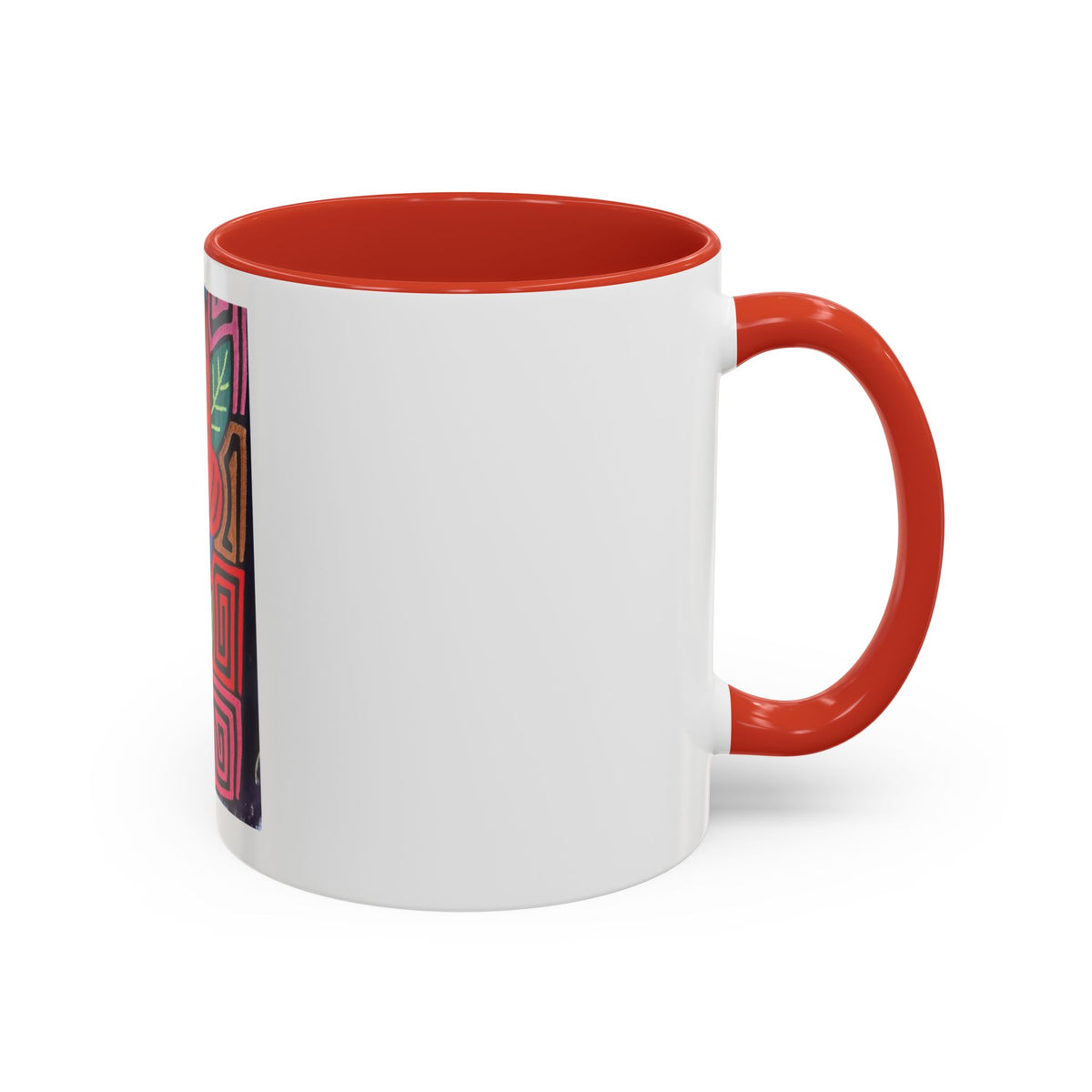 Tropical Parrot Accent Coffee Mug — Colorful Floral Bird Art (11/15oz)